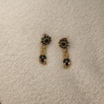 Green drop stone Earings