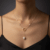 Elegant pearl pendant necklace