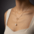 Elegant pearl pendant necklace