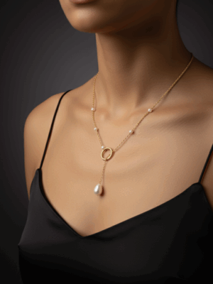 Elegant pearl pendant necklace
