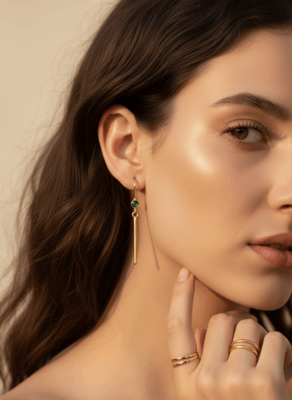 Minimal Luxe Drop Earings