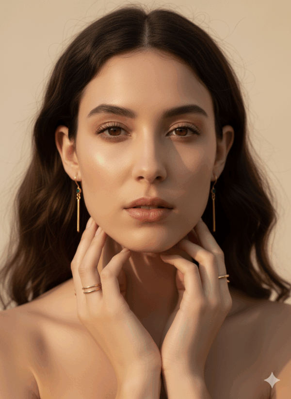 Minimal Luxe Drop Earings
